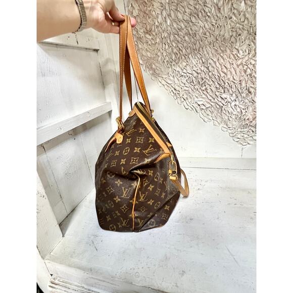 Louis Vuitton Monogram Palermo GM Coated Canvas Shoulder Tote Handbag Brown - Picture 11 of 16